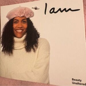 Elegant Pink Beret with Floral Design